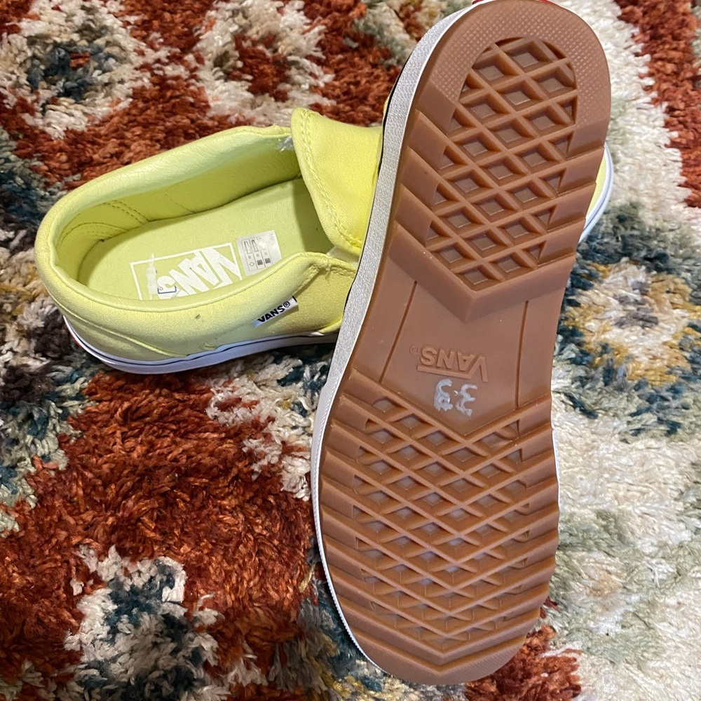 Vans Slip-On Platform Sneakers in Lemon Yellow - Picture 3 of 6